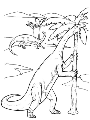 Yunnanosaurus Prosauropod Dinosaur Coloring Page